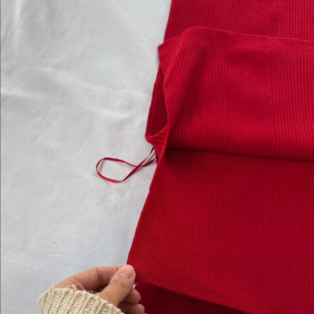 J Crew Red Sleeveless Knit Dress - Picture 3 of 7